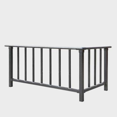 China Factory Sale Contemporary Carved Wrought Iron Yard Balcony Railing for sale