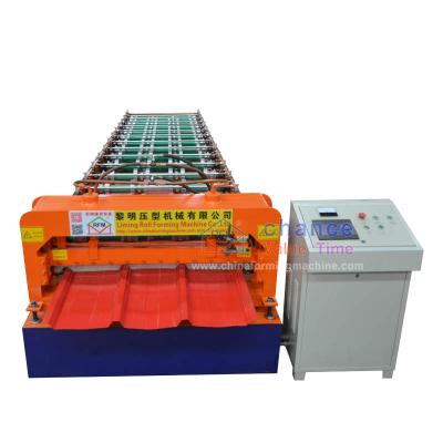 China Hotels Style Custom Roof Tile Making Machine Automatic Steel Roof Sheet Making Machine Price for sale