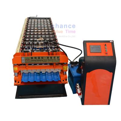 China Hotels color steel roofing machine automatic metal roof sheet making machine price of roof decoration for sale