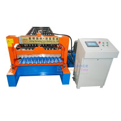 China Hotels Sheeting Machines r101 r72 Corrugated Roll Forming Machines For Customizing Various Styles for sale