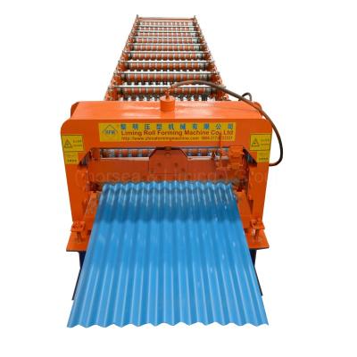 China Automatic Finely Treated Galvanized Corrugated Steel Sheet Roof Tile Roll Forming Machine for sale