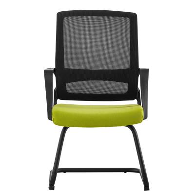 China Simple Design Adjustable Black Fabric (Height) Mesh With Chrome Metal Frame Mid Back Boss Visitor Office Chair for sale