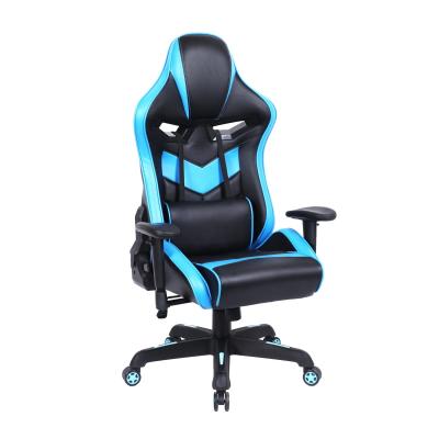 China Convertible Modern Electronic Sports Racing Leather Reclining Chair Gaming Chair for sale