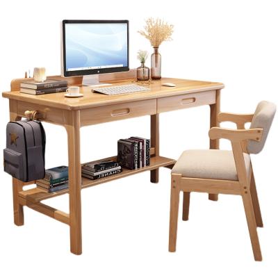 China Hot Sale Modern Simple Solid Wood Convertible Computer Desk Bedroom Student Study Desk Home Office Desk for sale