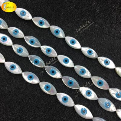 China 100% Natural Color As Per Photo 5X10MM Mother Of Pearl Shell Turkey Eye Beads Horse Eye Shell Beads For BROOM Shell Jewelry for sale