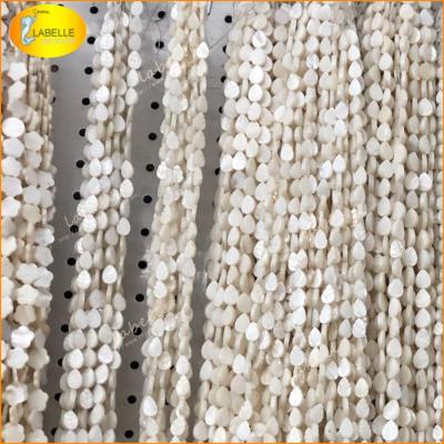 China 100% Natural Color As Per Photo Irregular Sheet Shell Beads Strands Mother Of Pearl Long Shell Beads Bulk for sale