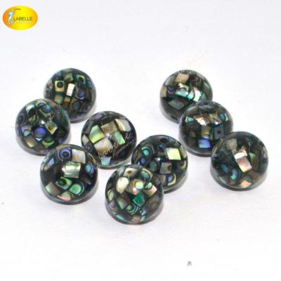 China 100% Natural Color As Per Photo 12MM Round Abalone Beads Natural Abalone Shell Loose Beads For Sale for sale