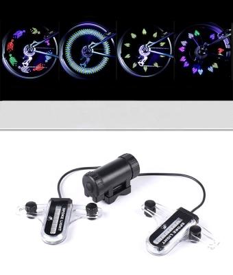 China ABS Bike Wheel Lights Waterproof LED Bicycle Spoke Lights Safety Tire Lights 30 Different Models Change Bike Accessories for sale