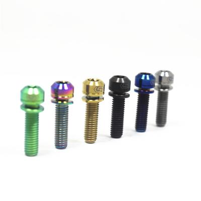 China Stainless steel bicycle brake disc screws alloy titanium bolts for bicycle stem and bottle cage for sale