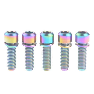 China M5*16/18mm Titanium Titanium Bolts, MTB Bike Stem Bolts Ultralight Bolts, 1pcs for sale