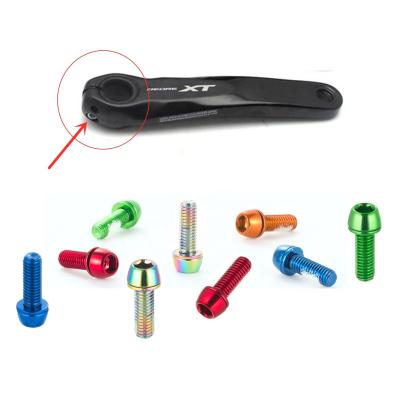 China Steel Bike Parts Bike Crankset Arm Crank Bolt Steel Screw M6x18mm 2pcs for sale