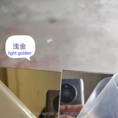 China 0.8mm Acrylic Sheets 2.8mm Gold Mirror Decoration And Advertising Light And Silver For Decoration for sale