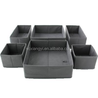 China Viable Folding Homeware Storage Drawer Organizers Storage Box Home Set Of 6 for sale