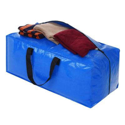 China Sustainable Home Large Capacity Movable Jumbo Woven Fabric Soft Storage Bags for sale