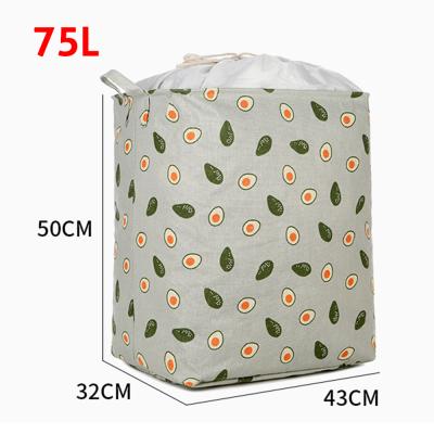 China Sustainable Manufacturer New Storage Basket , Dirty Cloth Clothes Amazon Brand Quilt Clothes Colorful Cotton Canvas Storage Basket for sale