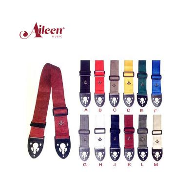 China Colorful Guitar Straps Custom Fine Colorful Cotton Guitar Strap Poly Guitar Belt (SCP102S) for sale