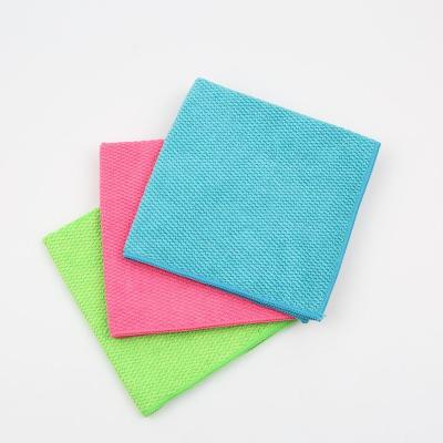 China Sustainably High Quality Absorbent Environmentally Friendly Customized Washable Microfiber Cleaning Cloths for sale