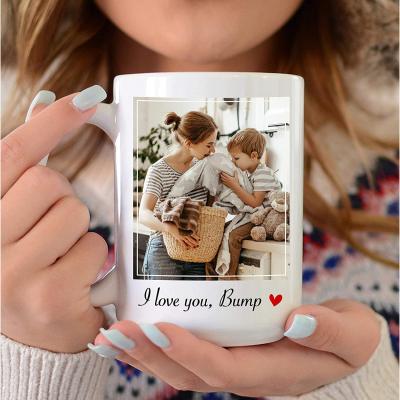 China Viable High Quality Porcelain 14 Ounce 15 Ounce Plain Black White Heat Transfer Printing Custom Coffee Mug for sale