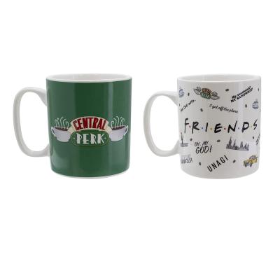 China FRIENDS TV Show Mug Set Sustainable Pack Of 2 Ceramic Mugs for sale