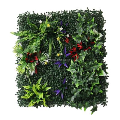 China Fashional Artificial Plants Grass Wall Artificial Hedges Artificial Plants Panels Flower Wall Green Plant Plastic Green Artificial Wall for sale