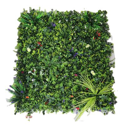 China Indoor Plant Free Size Artificial Boxwood Hedge Wall Customized Foliage Hedges Panel Plant Green Wall for sale