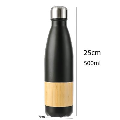 China Souvenir Reminder Travel Mug Applicable Water Bottle OEM Stainless Steel Sustainable Reusable Drinking Bamboo Coin With Lid for sale