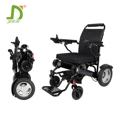 China Aerospace Titanium-aluminum Alloy Active Aluminum Reclining Electric Wheelchair D09D Black for sale