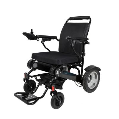 China Titanium-Aluminum Alloy Aerospace Alternating Clean Control Lightweight Portable Foldable Electric Power Wheelchair for sale