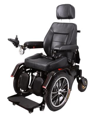 China Deluxe Disabled or Elder Physiotherapy Equipments Perfect Balanced Recliner Standing Electric Wheelchair With Smart Electromagnetic Brake for sale