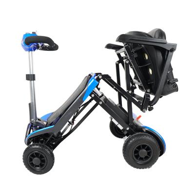 China Top Selling Small Alloy Remote Control Frame 4 Wheel Handicapped Electric Scooter For Disabled 264lbs/120kg for sale