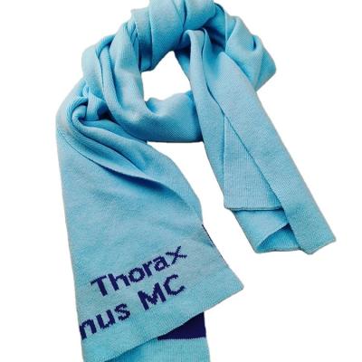 China Environmental Friendly 100% Cotton Made OEM Custom Logo Attractive Style Scarf Thin Scarf For Autumn Winter for sale