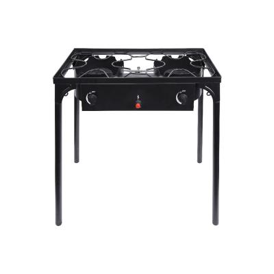 China Easily Assembled Cast Iron Portable BBQ Gas Stove Modern Outdoor Camping Stove for sale