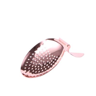 China Newest Design Viable Customized Stainless Steel Bartender Cocktail Bar Accessories Julep Strainer for sale