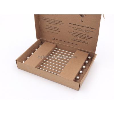 China Sustainable High Quality Stainless Steel Cocktail Picks Kit Bar Accessories for sale