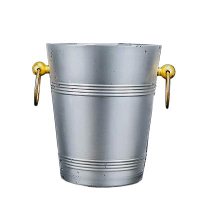 China Custom made high quality viable stainless steel bucket and cooler large wine beer champagne beer ice bucket for sale