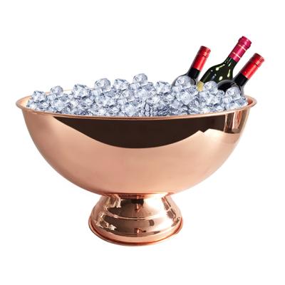 China High Quality Viable Stainless Steel Bucket 10L Large Capacity Wine Cooling Champagne Ice Bucket for sale