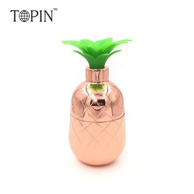 China Copper Plating Stainless Steel Pineapple Design Sustainable Cocktail Shaker for sale