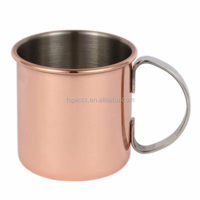 China Durable Stainless Steel Color Drink Wine Beer Cup 16oz Electroplating Straight Tea Glass for sale