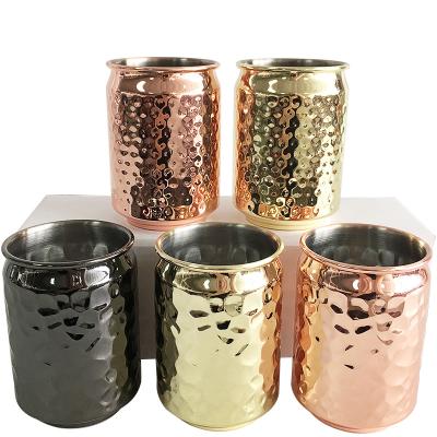 China Sustainable Popular Design Stainless Steel Cola Mug Drink Milk Single Wall Cup for sale