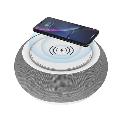 China Wireless Charger for B85 Mobile Phone Talking Portable Mini Bluetooth Lamp Speaker Wireless Charger Speaker with Led Lights for sale