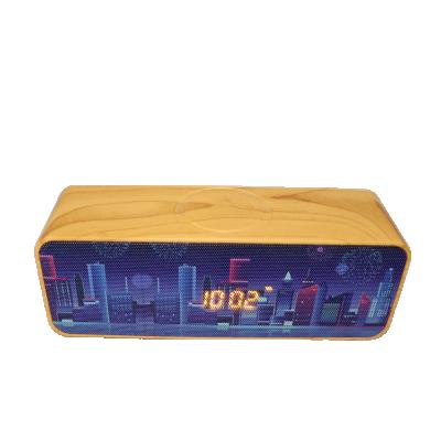 China Hot sale alarm clock product bass bluetooth speaker FM wireless soundbar alarm clock 3 in 1 for sale