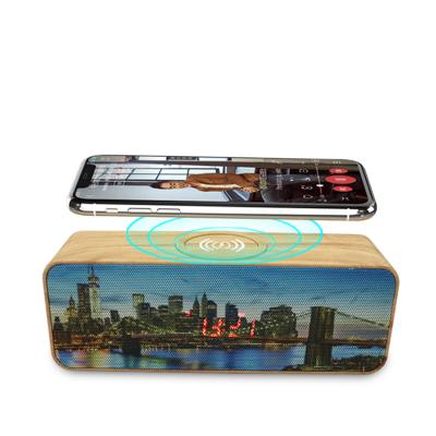 China Wireless Cell Phone Bluetooth Speaker LED Alarm Clock with AUX Music Player. FM Radio Support USB Office Home for sale