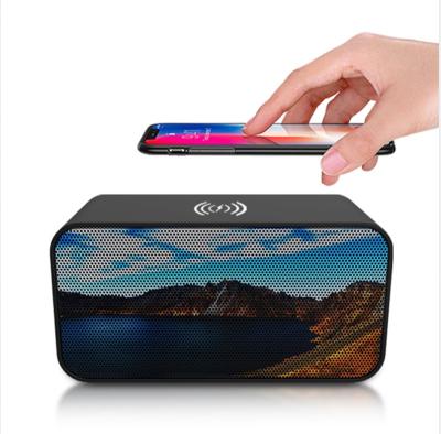 China Wireless charger for mobile phone true wireless stereo bluetooth speaker with wireless charger Android Professional OEM for sale