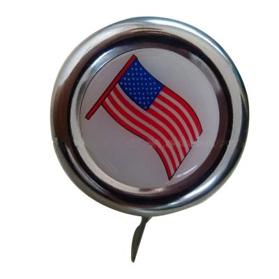 China METAL& New National Flag Design Ring Bicycle Bell Aluminum Promotional Bell Bicycle Bell Handlebar Metal Handlebar for sale