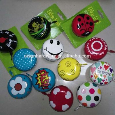 China Eco-friendly Different Color Bicycle Bell With Customized Logo / Metal Bike Bell For Promotion for sale