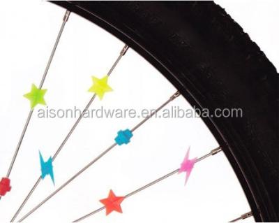 China Bicycle Spoke Beads Bicycle Spoke Decoration Bicycle Spoke Reflective Clips Star for sale