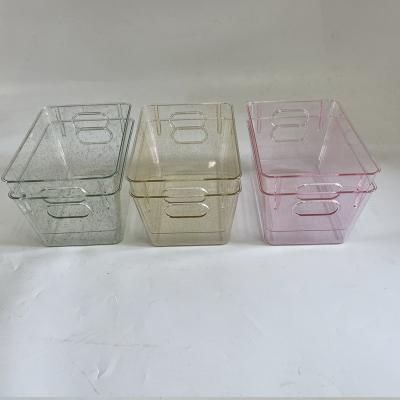 China Viable Best Price Plastic Storage Box Organizer Home Organization Boxes PS Storage Bins 2pcs for sale