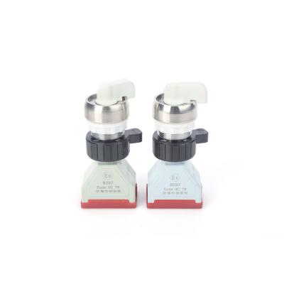 China Electric rotary selector switch stainless steel ministure industrial push button switch for sale