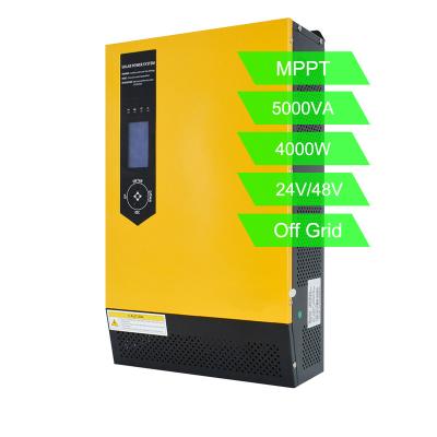 China Application: Home solar power system Color: Wholesale price 5kva 24v 48v solar inverter off grid on grid 220v pure sine wave solar inverter for solar system for sale