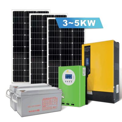 China Home Use 5kva Home Solar System On Grid Off Grid Hybrid Solar System Free Deign 3kw 5kw 10kw Solar Power Inverter for sale